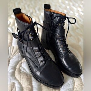 Sézane Dana Ankle Boots | Smooth Black | Size 7